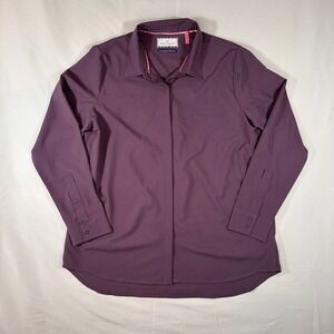 Modern Ambition Women's Purple Delightfully Technical Travel Shirt Size M